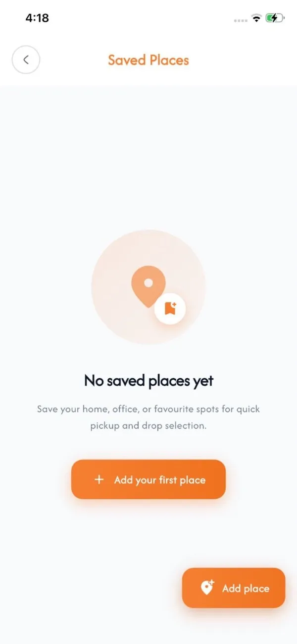 GoFev app screen 3